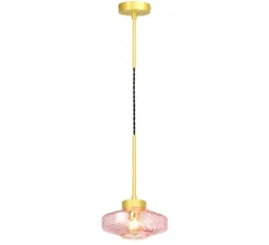 Suspension, ROXANNE PETITE, rose spinelle, Ø20cm, H9cm - Elements Lighting