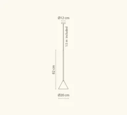 Suspension, Rubi Mono, noir et or, Ø20cm, H82cm - Robin