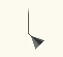 Suspension, Rubi Mono Side, noir et or, Ø20cm, H82cm - Robin