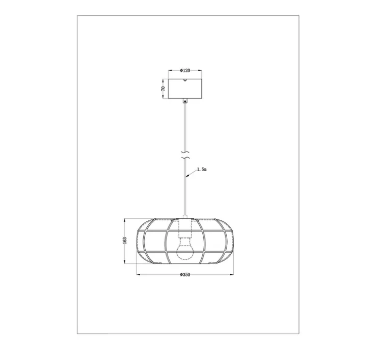 Suspension, Rut 35, blanc, Ø35cm, H16cm - Cobankeryd