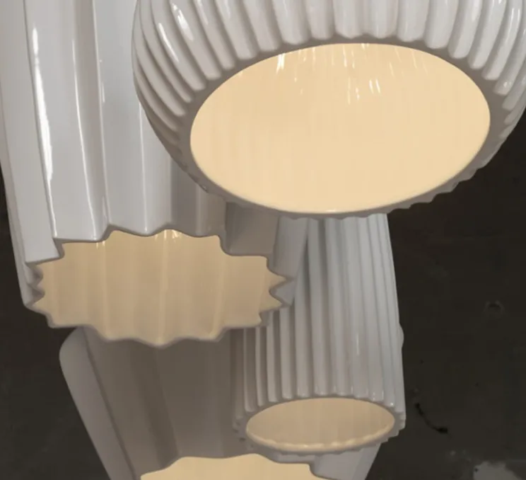 Suspension, SAHARA, blanc, Ø29cm, H35cm - KARMAN