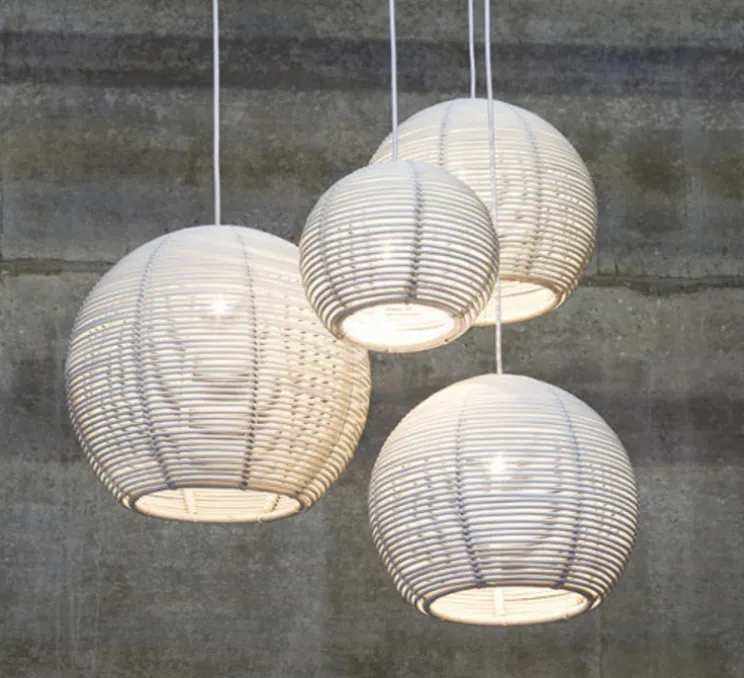 Suspension, Sangha 50, blanc, Ø50cm, H39cm - Dark