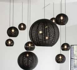 Suspension, Sangha 80, noir, Ø80cm, H75cm - Dark
