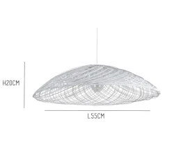 Suspension, Satelise S, blanc, Ø55cm, H20cm - Forestier