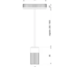 Suspension, Sati, rouge, Ø4,7cm, H9,5cm - Alucyne