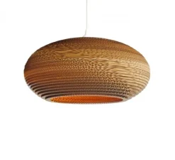 Suspension, Scraplights, Disc 16, marron, Ø43cm, H19cm - Graypants