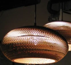 Suspension, Scraplights, Disc 24, marron, Ø61cm, H26cm - Graypants