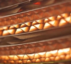 Suspension, Scraplights, Disc 24, marron, Ø61cm, H26cm - Graypants
