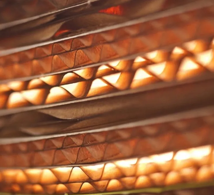Suspension, Scraplights, Disc 20, marron, Ø50cm, H23cm - Graypants