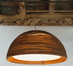 Suspension, Scraplights, Dome 36, marron, Ø92cm, H50cm - Graypants