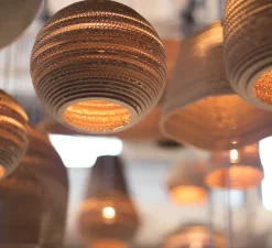 Suspension, Scraplights, Dome 36, marron, Ø92cm, H50cm - Graypants