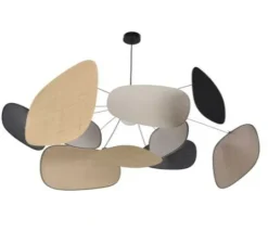 Suspension, Screen 70's XL, lin, noir, Ø110cm, H45cm - Market Set