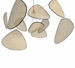 Suspension, Screen XL, cannage, naturel, Ø110cm, H60cm - Market Set