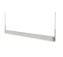 Suspension, Scribe, gris clair mat, LED, 3000K, 111 lm, L130cm, H17cm - Bolia
