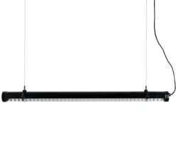 Suspension, Scuba Louver 120, noir, IP65, LED, 2700K, 1575 lm, L120cm, H7cm - Faro