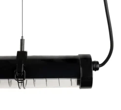 Suspension, Scuba Louver 120, noir, IP65, LED, 2700K, 1575 lm, L120cm, H7cm - Faro