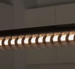 Suspension, Scuba Louver 120, noir, IP65, LED, 2700K, 1575 lm, L120cm, H7cm - Faro