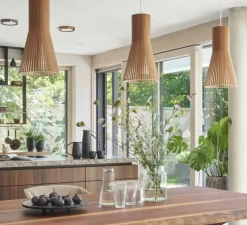 Suspension, Secto 4201, noyer, H45cm, Ø25cm - Secto Design
