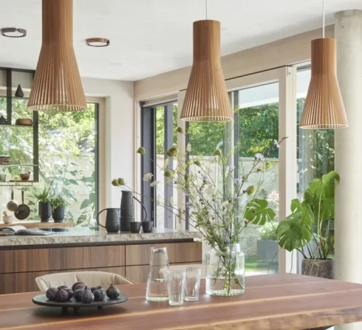 Suspension, Secto 4201, noyer, H45cm, Ø25cm - Secto Design