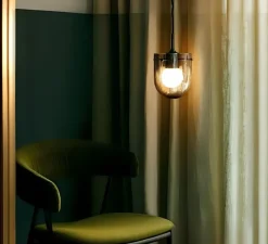 Suspension, Seine, verre fumé, Ø16cm, H26,2cm - Gubi