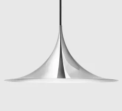 Suspension, Semi 60, chrome, Ø60cm, H30cm - GUBI