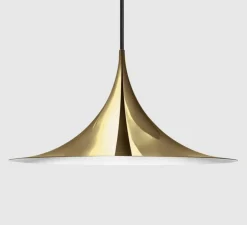 Suspension, Semi 60, laiton, Ø60cm, H30cm - GUBI