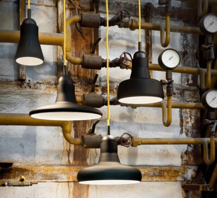 Suspension, Shadows, dimmable, noir mat, H12,3cm, Ø28cm - Brokis