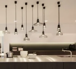Suspension, Shadows, gris fumé,dimmable, Ø18,6cm, H17cm - Brokis