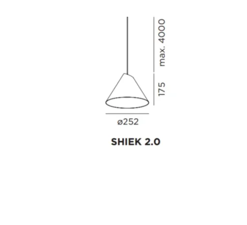 Suspension, Shiek 2.0, LED, blanc, H17,5cm, Ø25,2cm - Wever et Ducré