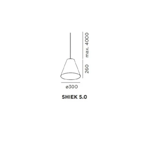 Suspension, Shiek 5.0, LED, cuivre, H26cm, Ø30cm - Wever et Ducré