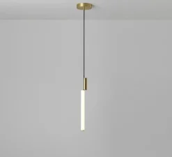 Suspension, Signal V540, laiton satiné, LED, 2700K, 1300lm, Ø40cm, H54cm - CVL