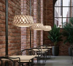 Suspension, Signature 60, bois, bouleau, Ø60cm, H30cm - Pilke