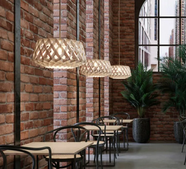 Suspension, Signature 60, bois, bouleau, Ø60cm, H30cm - Pilke