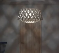 Suspension, Signature 60, bois, bouleau, Ø60cm, H30cm - Pilke