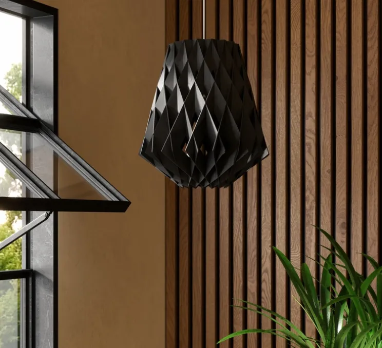 Suspension, Signature 28, noir, Ø28cm, H30cm - Pilke