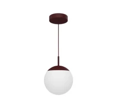 Suspension, Simple D25 MOOON! , Cerise Noire, IP42, LED, 5000K, 1000 lm, Ø25cm, H123cm - Fermob