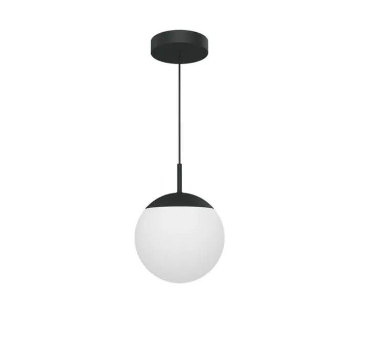 Suspension, Simple D25 MOOON! , Noir Carbone, IP42, LED, 5000K, 1000 lm, Ø25cm, H123cm - Fermob