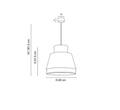 Suspension, Singapour M, Kaki, curry, Ø40cm, H37,5cm - Market Set