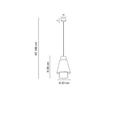 Suspension, Singapour XS, Kaki, curry, Ø22cm, H36cm - Market Set