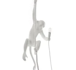 Suspension, Singe, Monkey Ceiling, blanc, LED, H80cm, Indoor - SELETTI