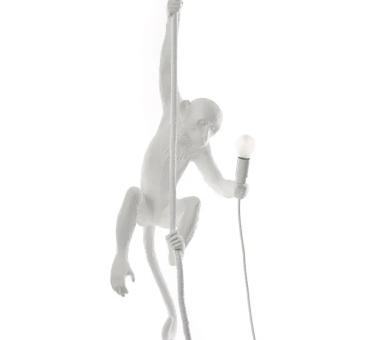 Suspension, Singe, Monkey Ceiling, blanc, LED, H80cm, Indoor - SELETTI