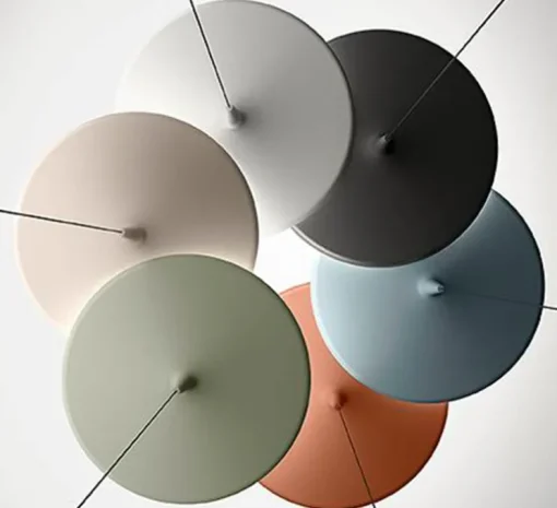 Suspension, Skan 0275, vert, LED, 2700K, 1380lm, Ø60cm, H27cm - Vibia