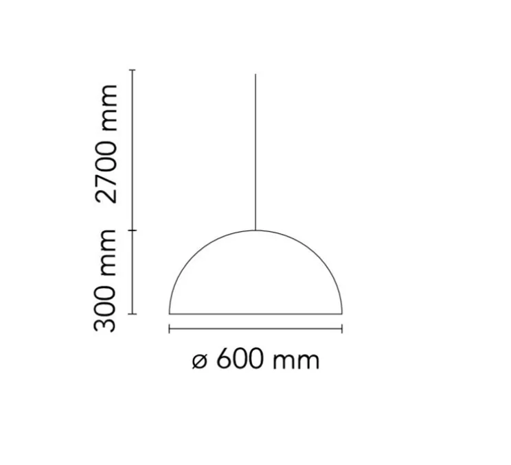 Suspension, Skygarden 1, noir, Ø60cm, H30cm - Flos