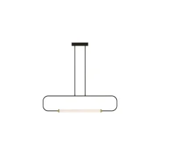Suspension, Skylines Linear Big, noir, LED, dim, 2700/3000K, 1560 lm, L132cm, H82cm - Lumen Center Italia