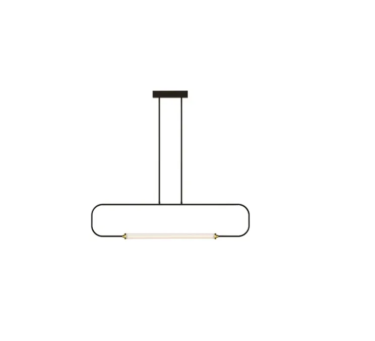 Suspension, Skylines Linear Big, noir, LED, dim, 2700/3000K, 1560 lm, L132cm, H82cm - Lumen Center Italia