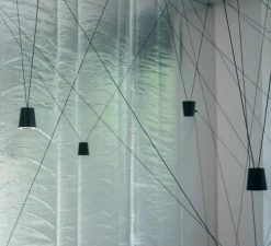 Suspension, Sling, noir, LED, dim, 3000K, 9x660 lm, 9xØ6cm, H6,5cm - KDLN