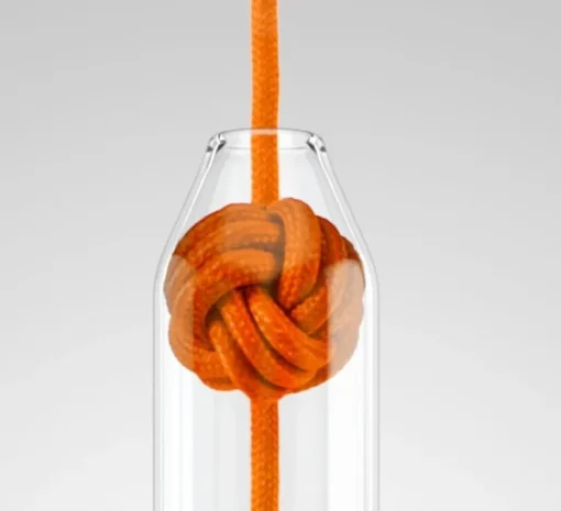 Suspension, Small Knot, orange, H22,4cm, Ø14cm - Vitamin
