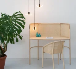 Suspension, Smile 3, blanc & noir, LED, 2000K, 400lm, dimmable, L22cm, H6cm - Beem