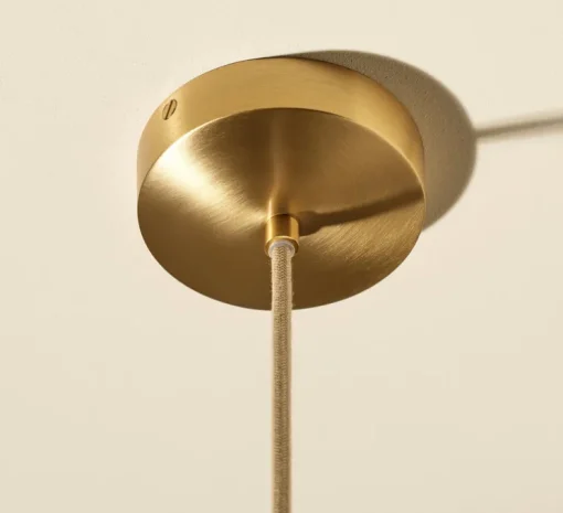 Suspension, Songe Petit Modèle, Rabane, Laiton, Ø60cm, H20cm - Sarah Lavoine