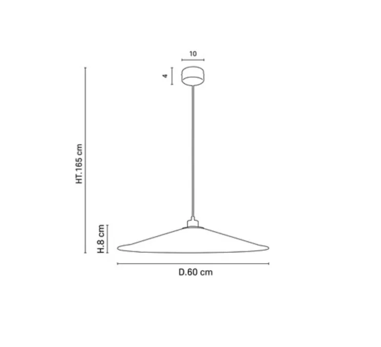 Suspension, Sonia Laudet D60, bleu nuit, Ø60cm, H8cm - Market Set